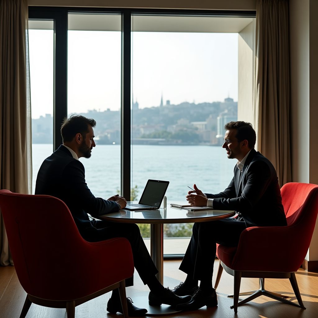 İş toplantısında koçluk yapan profesyonel