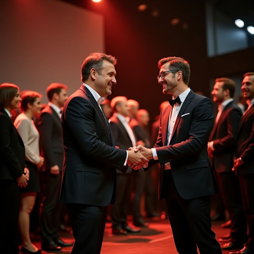 Ödül töreninde TürkCoach ekibi